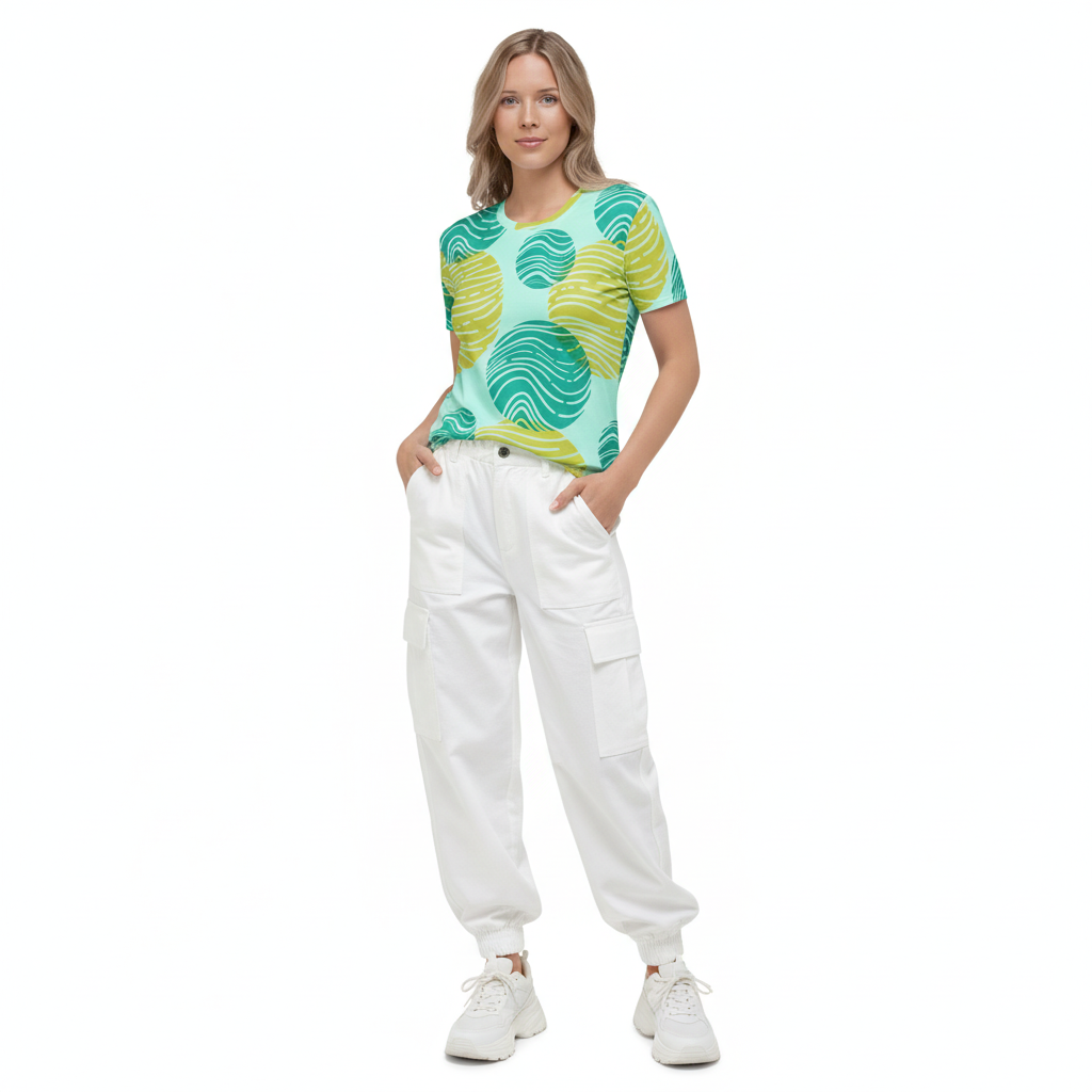 Bloom Season Tee with Cargo Pants