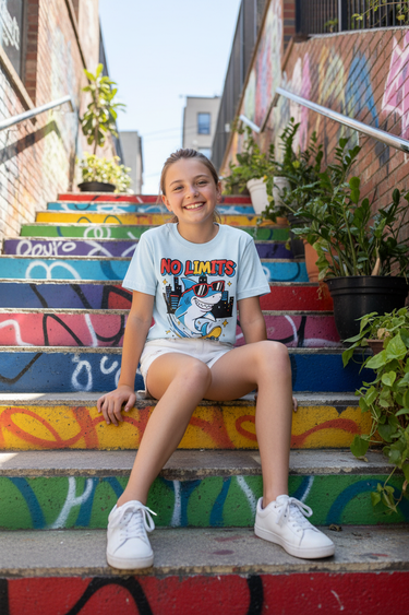 Blue Jean Tee – Painted Staircase