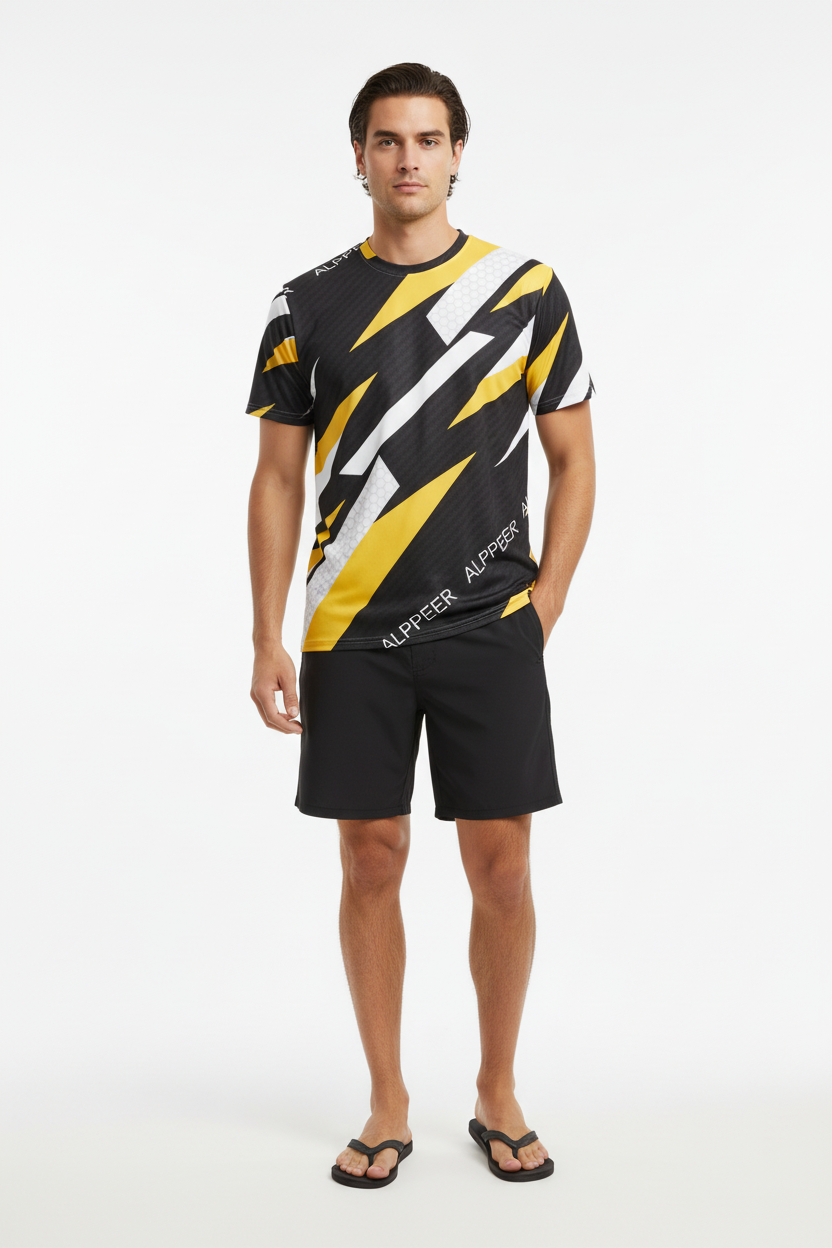 Board shorts look 1 - Black board shorts