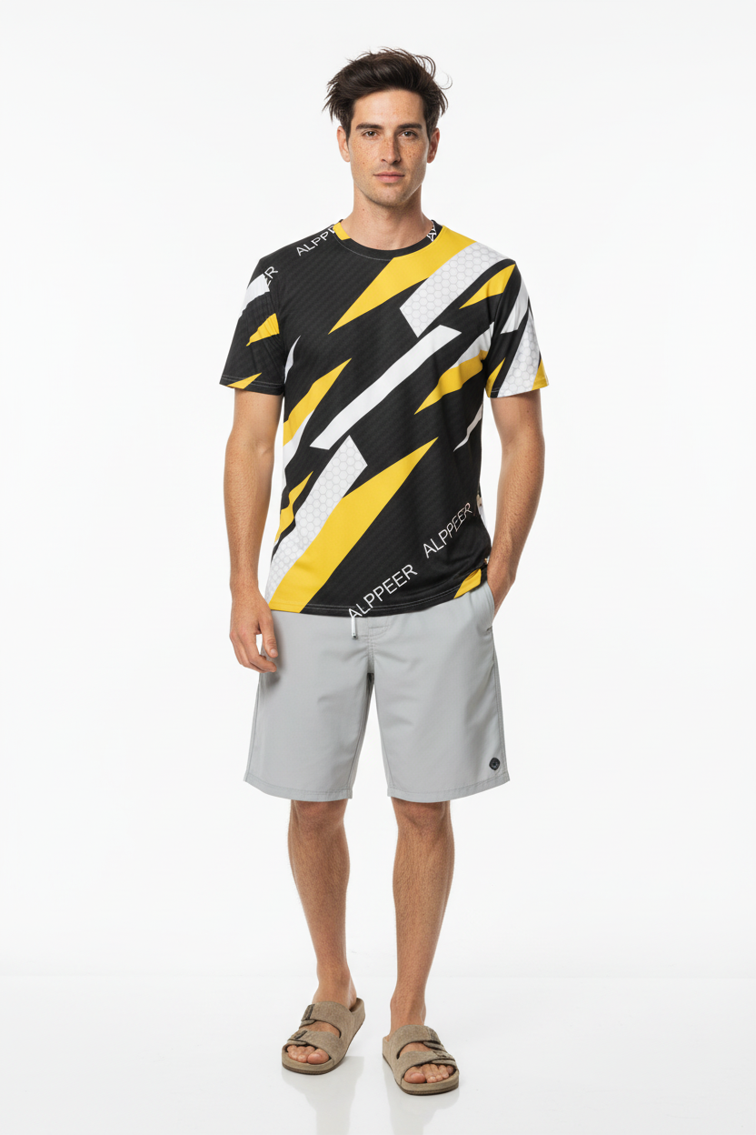 Board shorts look 3 - Gray board shorts