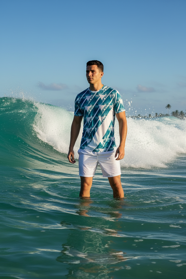 Board Shorts Ocean Plunge Close-Up
