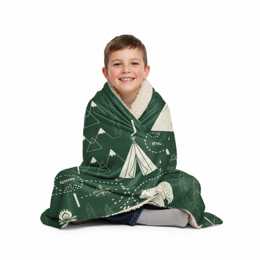 Boy 7 Wrapped in Sherpa