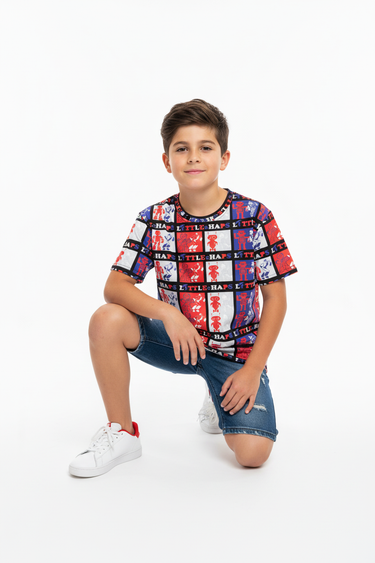 Boy kneeling cool