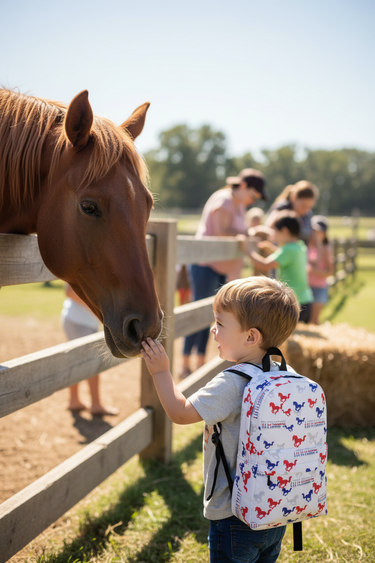 Boy Petting Zoo