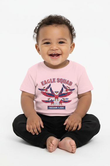 Boy Pink Tee Smiling