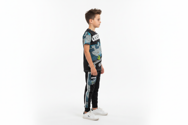 Boy side profile pose