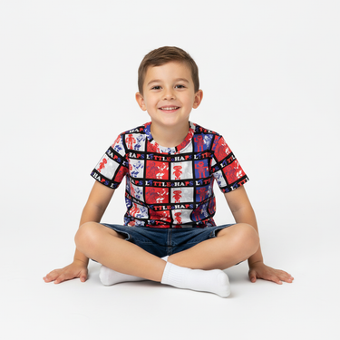 Boy sitting casual