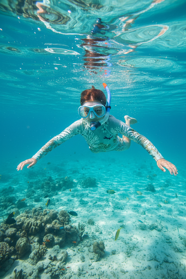 Boy Snorkeling