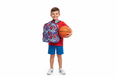 Boy with basketball