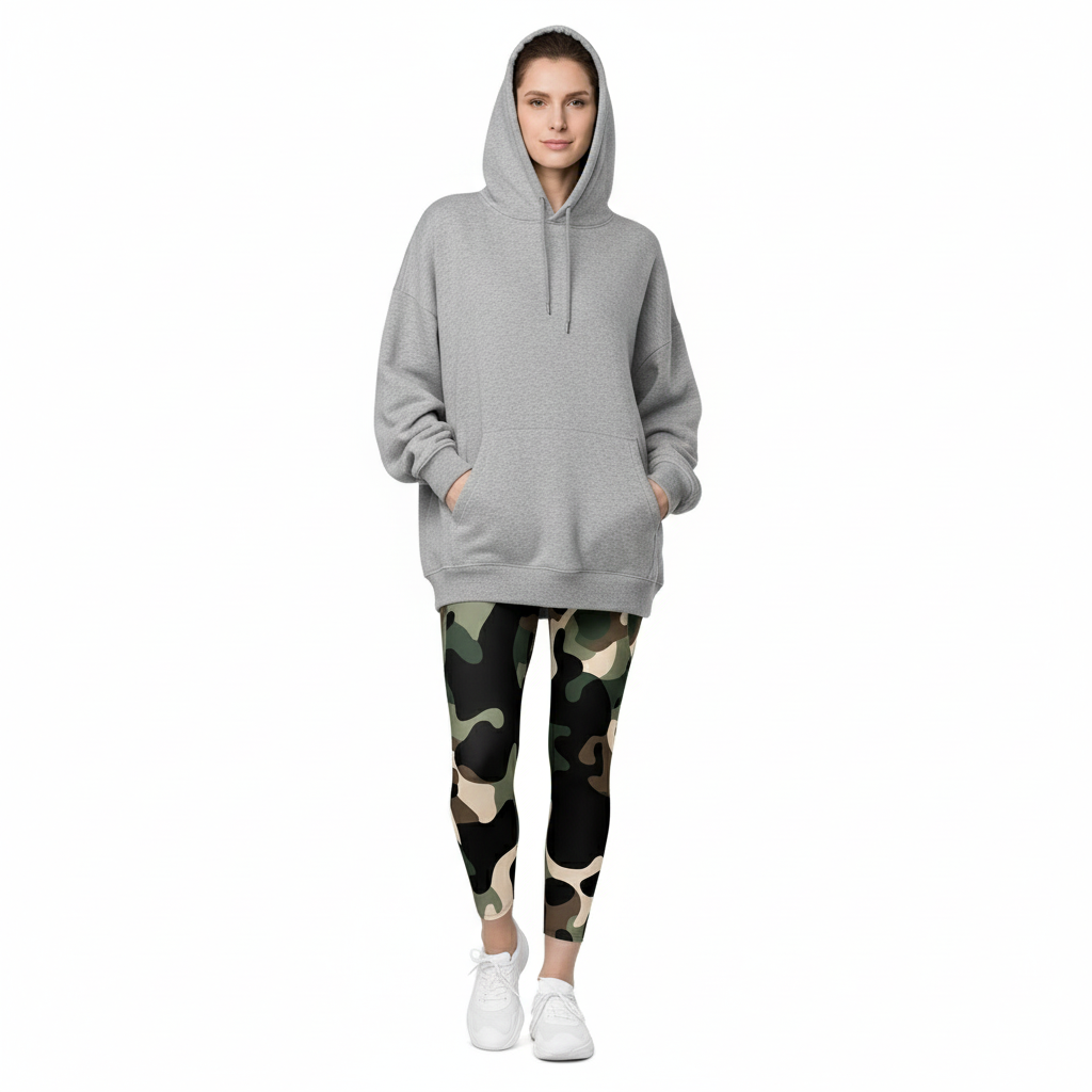 Casual look with hoodie