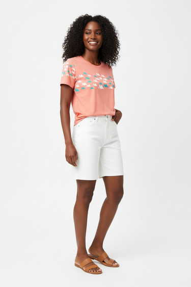 Casual White Shorts Front