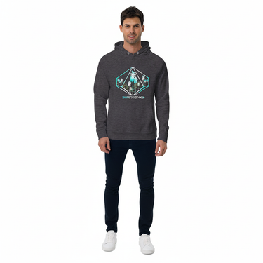 Charcoal hoodie with black jeans