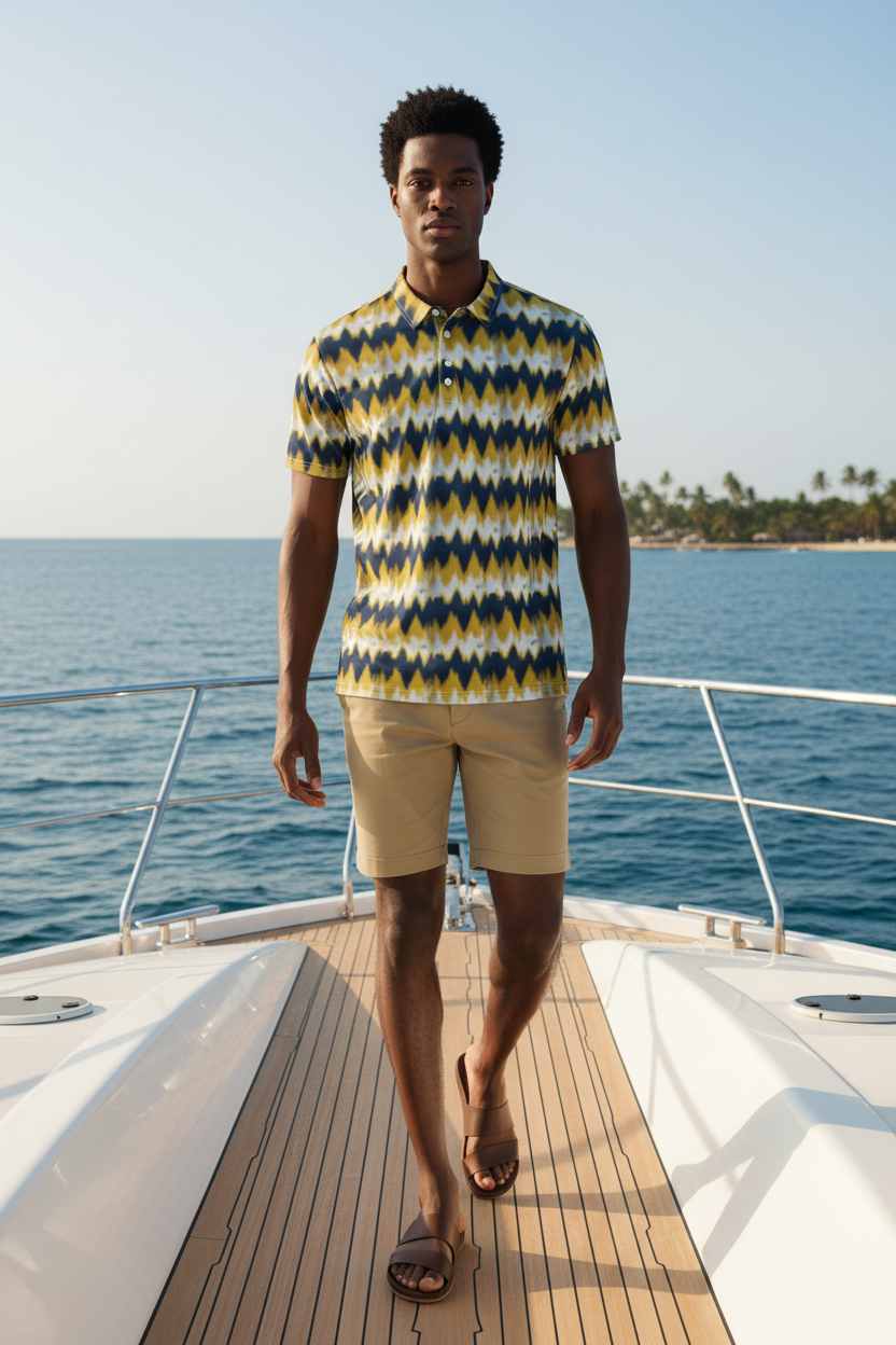 Chevron Polo Lifestyle - Yacht
