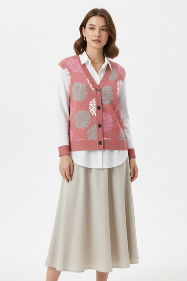 Classy button-down skirt