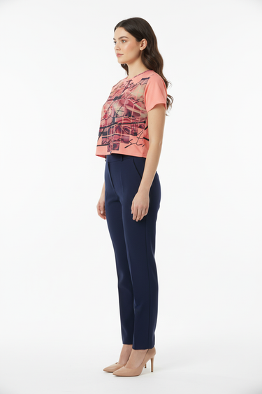 Classy Navy Pants Side