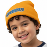 Close-up boy gold beanie