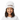 Close-up girl white beanie playful