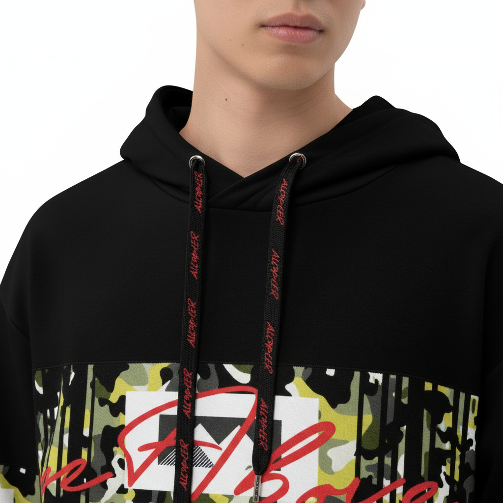 Close-up - hood and drawstrings