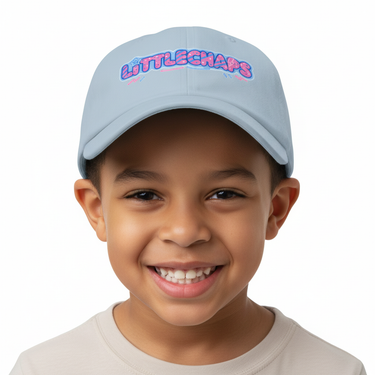Close-up light blue hat