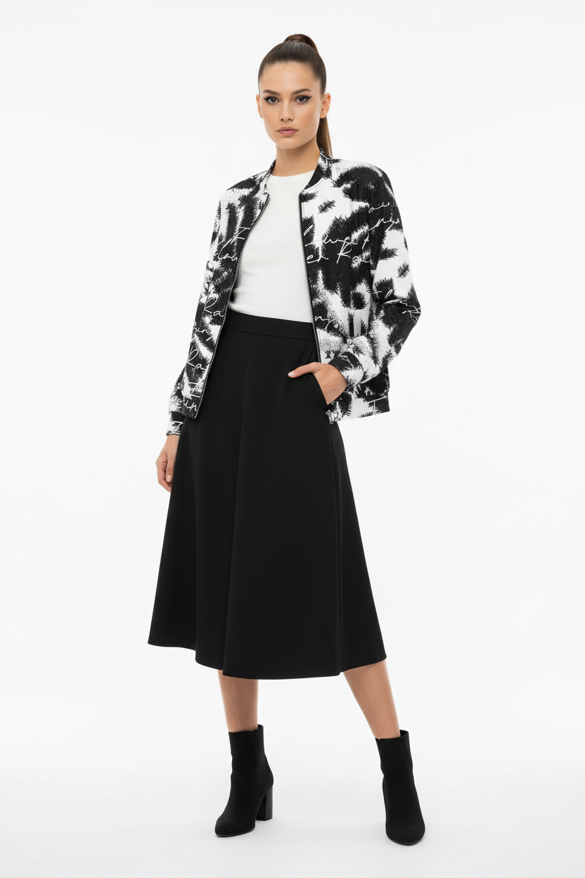 Contemporary Contrast Look