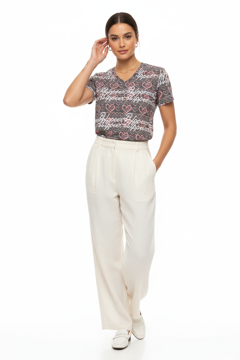 Cream Linen Pants