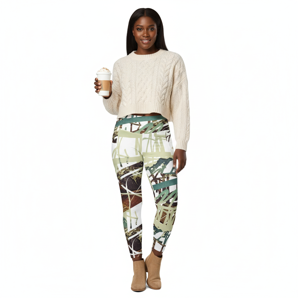 Cropped cable knit fall look
