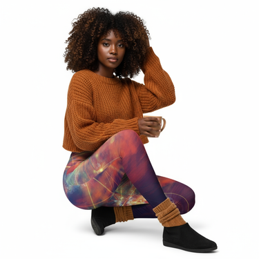 Cropped chunky knit sweater