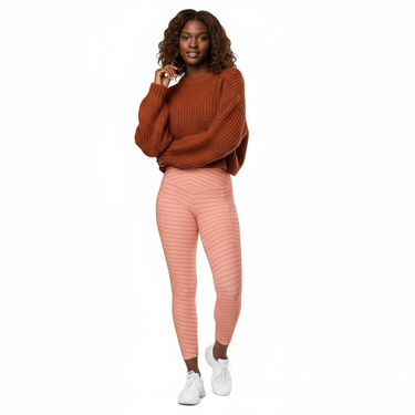 Cropped chunky knit sweater