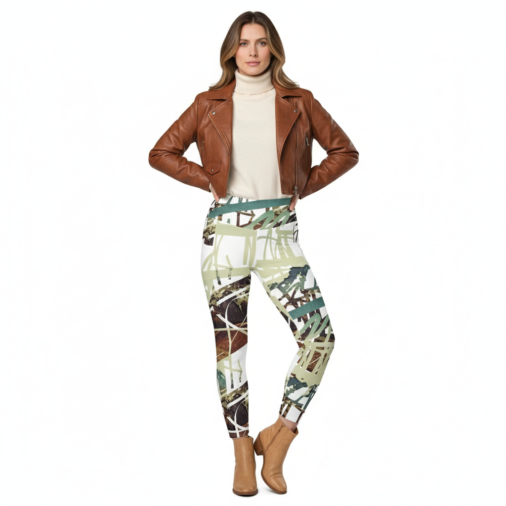 Cropped leather jacket fall look