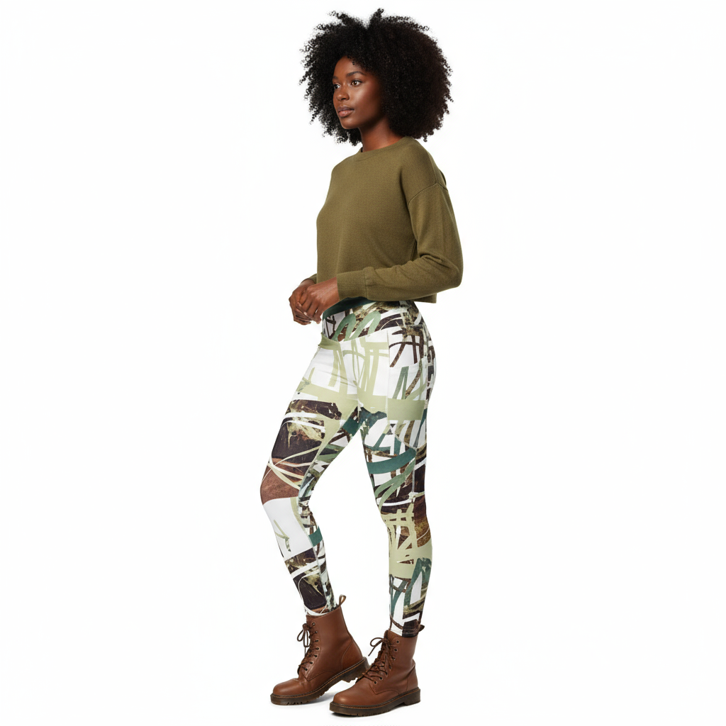 Cropped olive sweater fall look