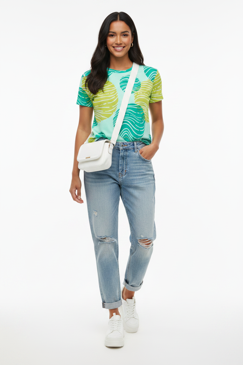 Distressed Boyfriend Jeans