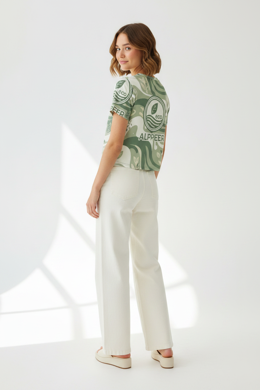 Eco Crop Tee Back Look 6
