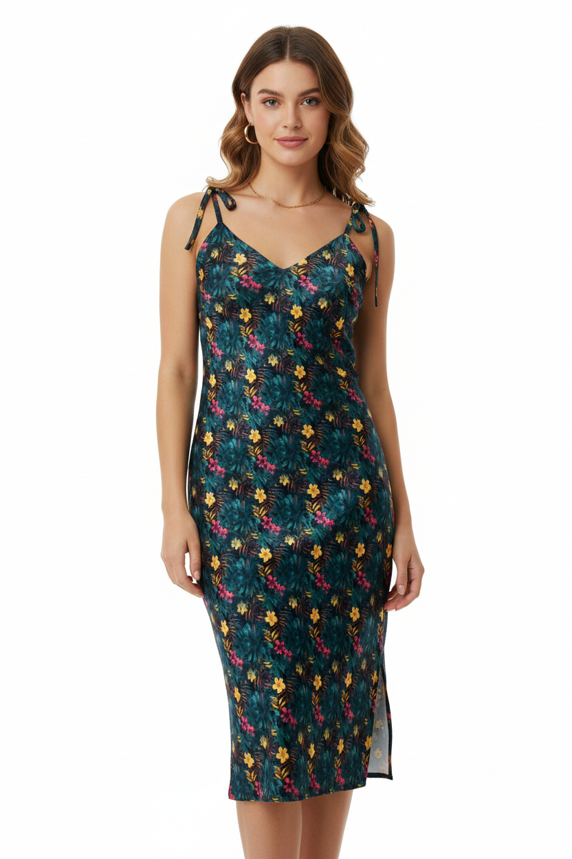 Female front floral dress