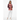 Female linen white background