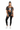 Female model in black leggings and white sneakers