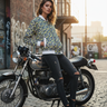 Female model motorcycle