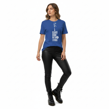 Female - royal blue leather