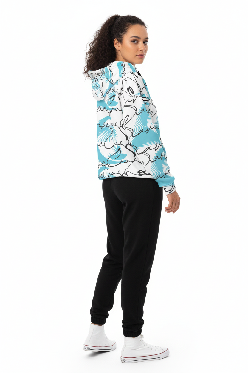 Female side back turquoise