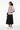 Feminine streetwear with midi skirt