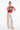 Front - Crop Tee + Beige Linen Pants