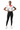 Front - Crop Tee + Black Leggings