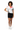 Front - Crop Tee + Black Skirt