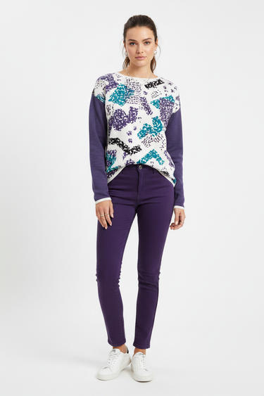 Front – Purple Jeans