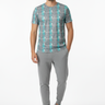 Front view with gray joggers
