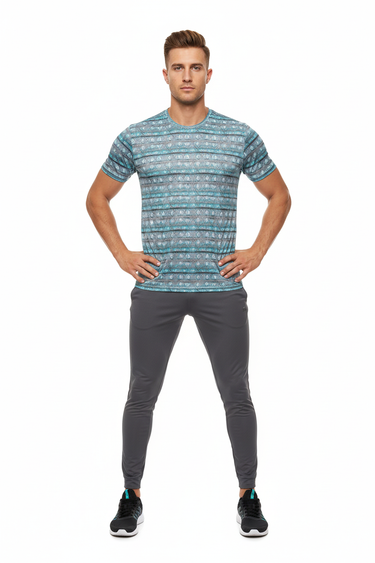Front view with joggers