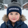 Girl age 6 wearing heather grey beanie