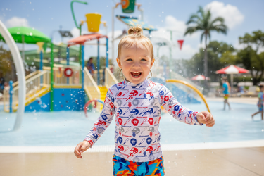 Girl at waterpark