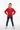 Girl confident in red sweatshirt