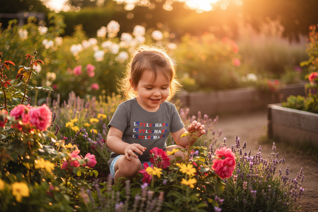 Girl in garden