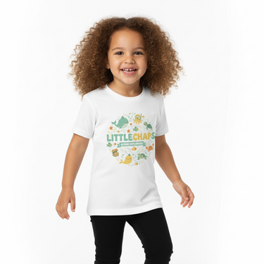 Girl in white tee